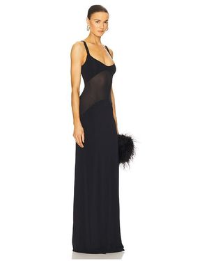 chinese dress ladies Jazlyn Knitted Button Up Maxi Dress Black / Xs
