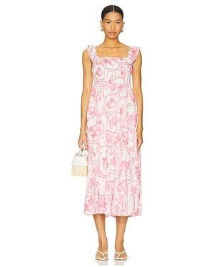 MINKPINK Bria Frill Midi Dress - ピンク