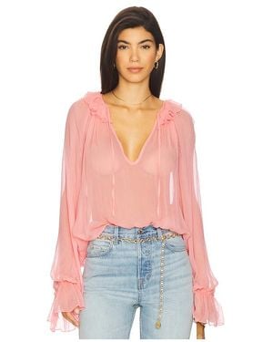 Lovers + Friends Evelyn Sheer Top - White