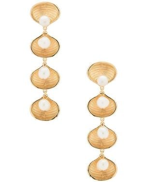 BaubleBar Margaret Statement Earrings - Metallic