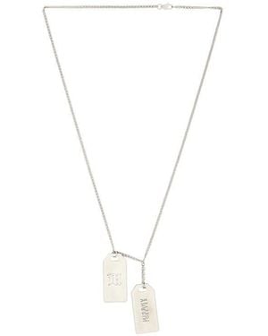 MISBHV Forever Dog Tag Necklace - White