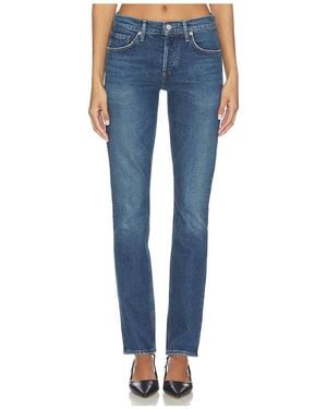 Agolde Cocktail Low Rise Stacked Skinny Jeans - Blue