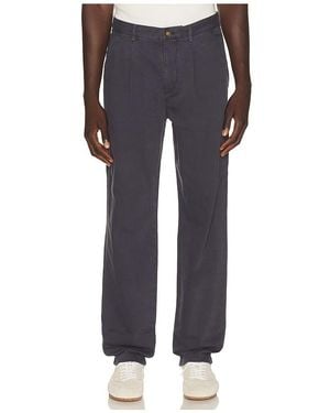 Marine Layer Relaxed Pleated Pant - Blue