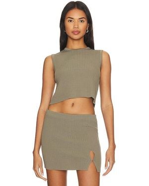 L'academie 'Academie Idola Rib Top - Green