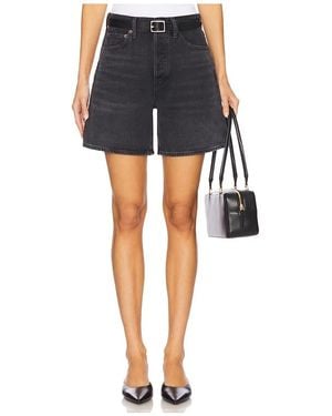 Agolde Dame High Rise Baggy Short - Blue