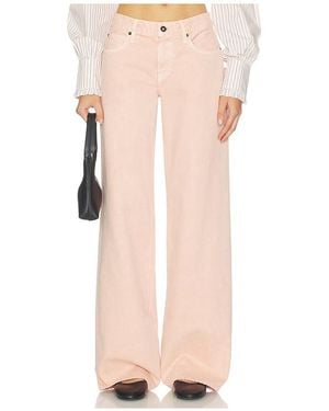 SLVRLAKE Denim Mica Wide Leg Jeans - Pink