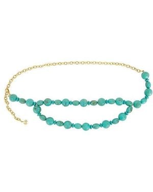 Lele Sadoughi Aventura Chain Belt - Blue