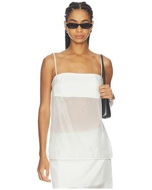 Sans Faff Cove Silk Top - White