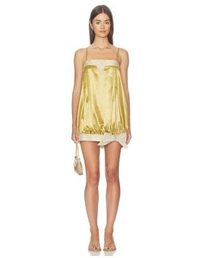 Nii HAI Satin Bow Dress - Yellow