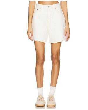 Levi's High Baggy Short - White