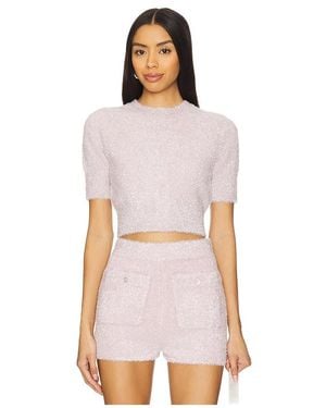 JoosTricot Crop Short Sleeve Crew - White
