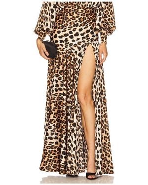 Bronx and Banco Cleopatra Leopard Maxi Skirt - マルチカラー