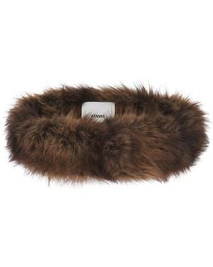 AKNVAS Faux Fur Headband - Brown