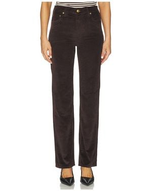 Rag & Bone Harlow Mid-Rise Straight Pant - Black