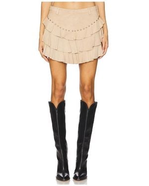 Urban Outfitters Frill Mini Skirt - Natural