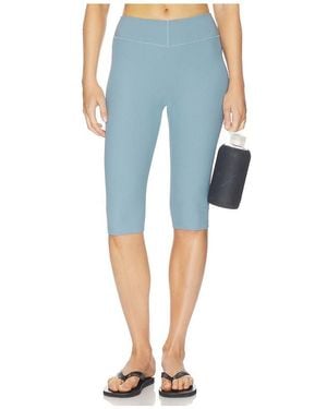 Beyond Yoga Good Form Rib Pedal Pusher Trousers - Blue