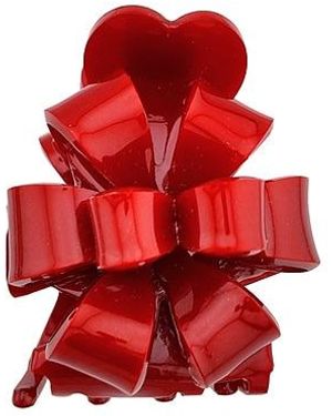 Solar Eclipse Pinza Origami Gift Bow Hair Claw Clip En Color Belleza: Na Talla - Rojo
