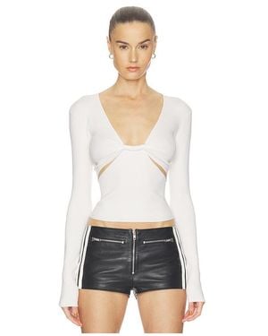 Halo Strick Twist Sweater - Weiß