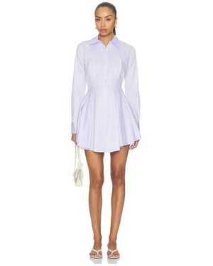 Fleur du Mal Zoe Poplin Dress - White
