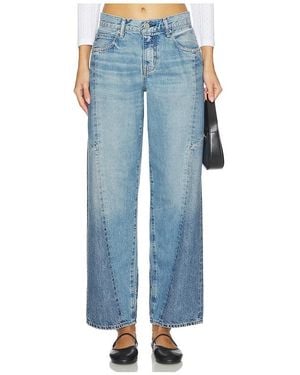 Moussy Micco Remake Wide Tapered Jeans - Blue