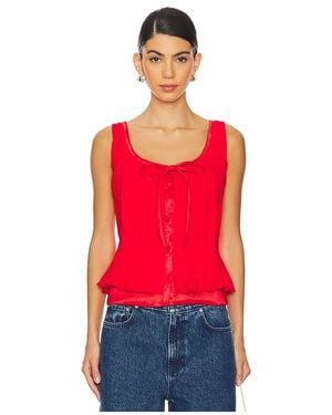 TACH Blusa Con Detalle De Lazo Bluma En Color Rojo Talla (También En L)