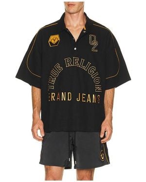 TRUE RELIGION Polohemd - Schwarz
