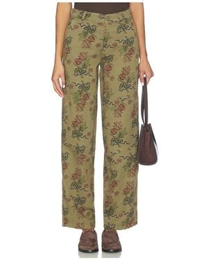 Damson Madder Drew Wide Leg - Green