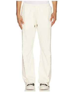 Honor The Gift Denim Panel Flare Sweatpant - White