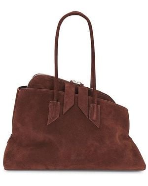 The Attico La Passeggiata Medium Top Handle Bag - Brown
