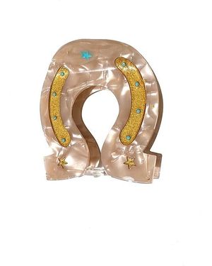 Solar Eclipse Broche Para El Pelo Lucky Horseshoe Hair Clip En Color Belleza: Na Talla - Blanco