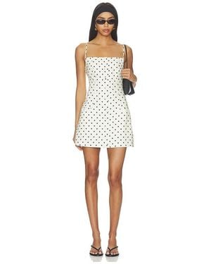 MAJORELLE Tori Linen Mini Dress - White