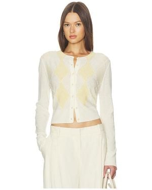 Vince Argyle Cardigan - Natural