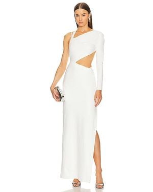 Michael Costello Vestido Largo Marianna En Talla (También En Xs) - Blanco