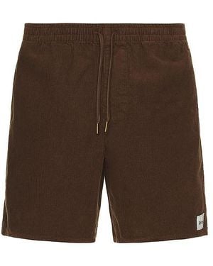 Rhythm Classic Cord Jam Shorts - Brown