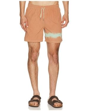 Bather Madder Overdyed Swim Trunks - Multicolour