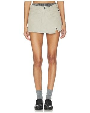 MARRKNULL Falda Two-Piece Utility En Color Taupe Talla (También En Xs, S, M) - Gris