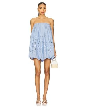 Hemant & Nandita Tube Balloon Mini Dress - Blue