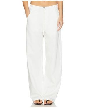 LNA Dusty Soft Denim Pant - White