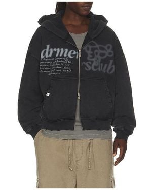 DRMERS CLUB Parallel Zip Up Hoodie - Black