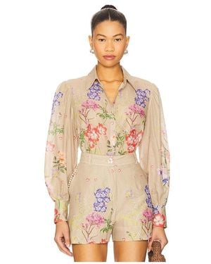 Charo Ruiz Top Manga Larga Aster En Talla (También En S) - Neutro