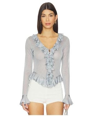 LPA Cárdigan Attison En Color Plateado Metálico Talla (También En Xxs) - Blanco