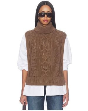 Veronica Beard Bentleigh Knit Vest - Brown