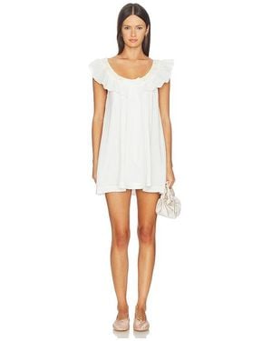 For Love & Lemons Cora Mini Dress - White
