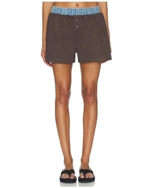 SER.O.YA Tama Poplin Short En Color Marrón Talla (También En Xl, Xs) - Gris