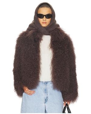 Lamarque Bianca Fur Jacket - Brown