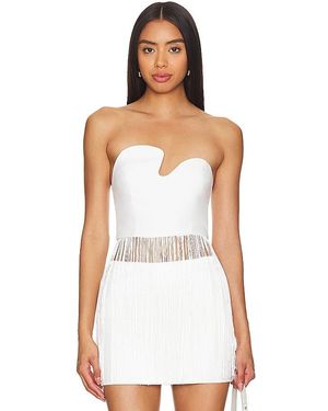 Amanda Uprichard X Revolve Puzzle Strapless Top - White
