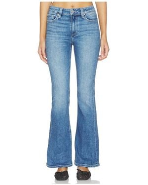 PAIGE High Rise Laurel Canyon Petite Bootcut Jeans - Blue