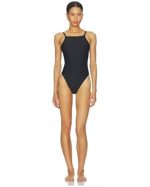 Skims Iconic Swim High Neck One Piece - Black