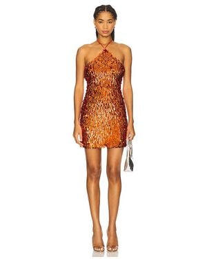 Kim Shui Sequin Mini Dress - オレンジ