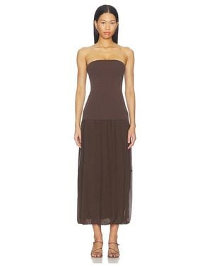 St. Agni Strapless Balloon Hem Dress - Multicolor